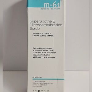 M-61 SuperSoothe E Microdermabrasion Scrub Skincare New In Box 2.5 Fl Oz Beauty
